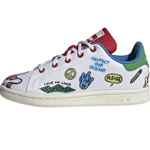 Adidas Aaron Kai x Stan Smith Primeblue 'Doodles' Kids Sneakers - Picture 9 of 15